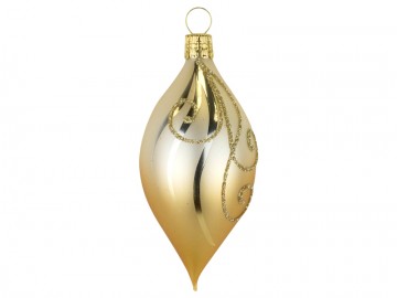 Vánoční ozdoba oliva šampáňo, ornament